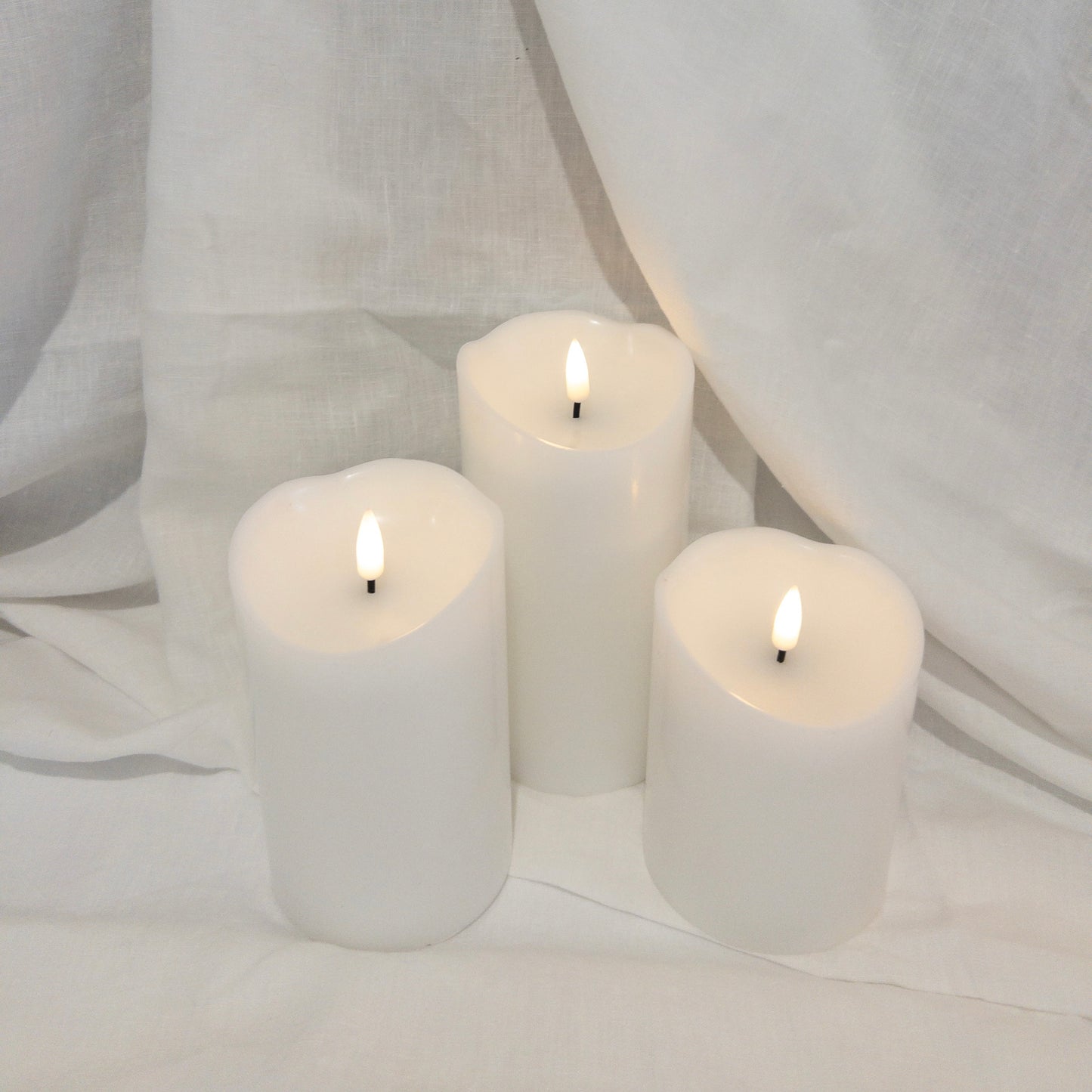 Pillars Melted Wax (set of 3)