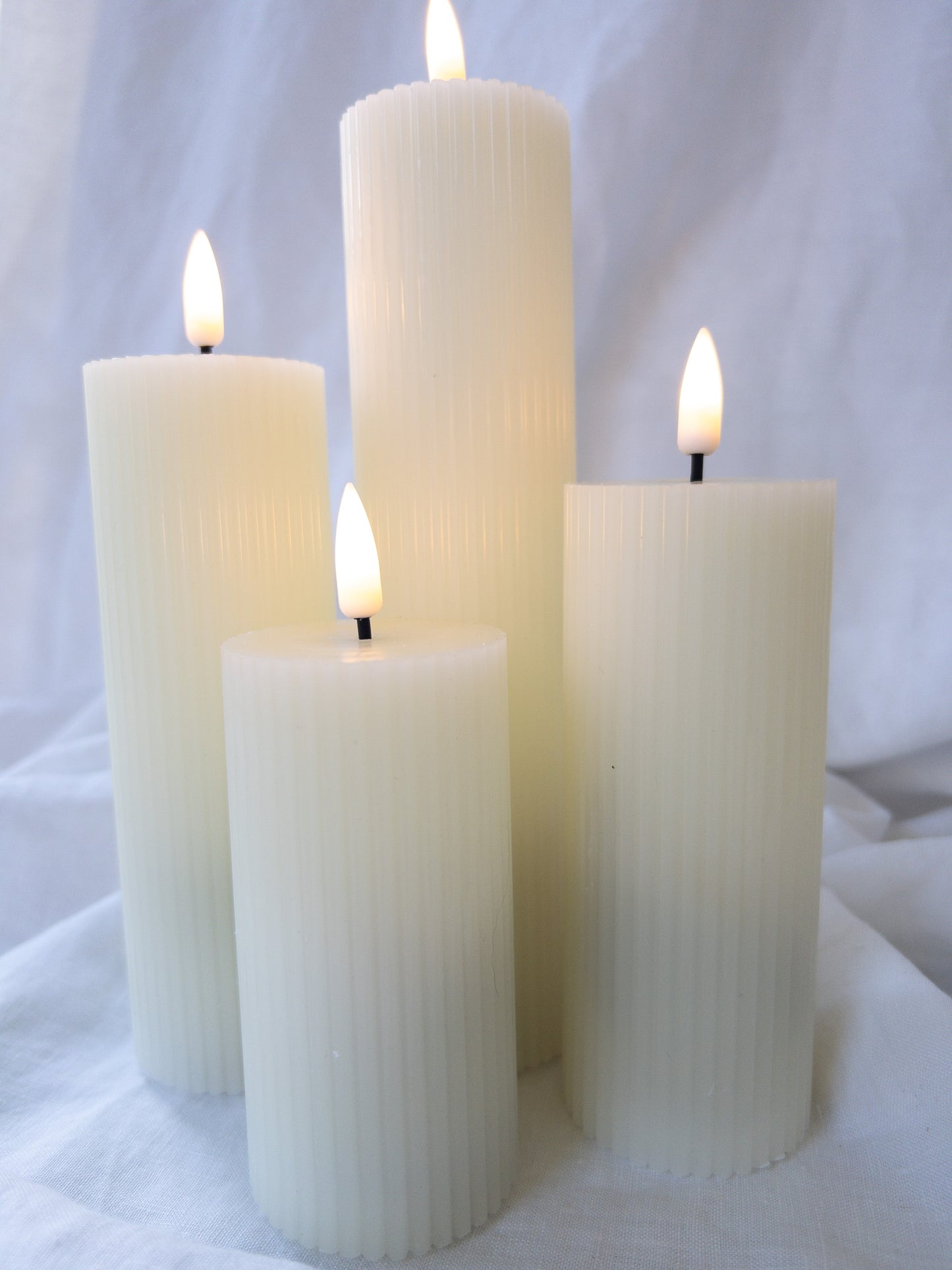 Pillars Ribbed Thin (set of 4)