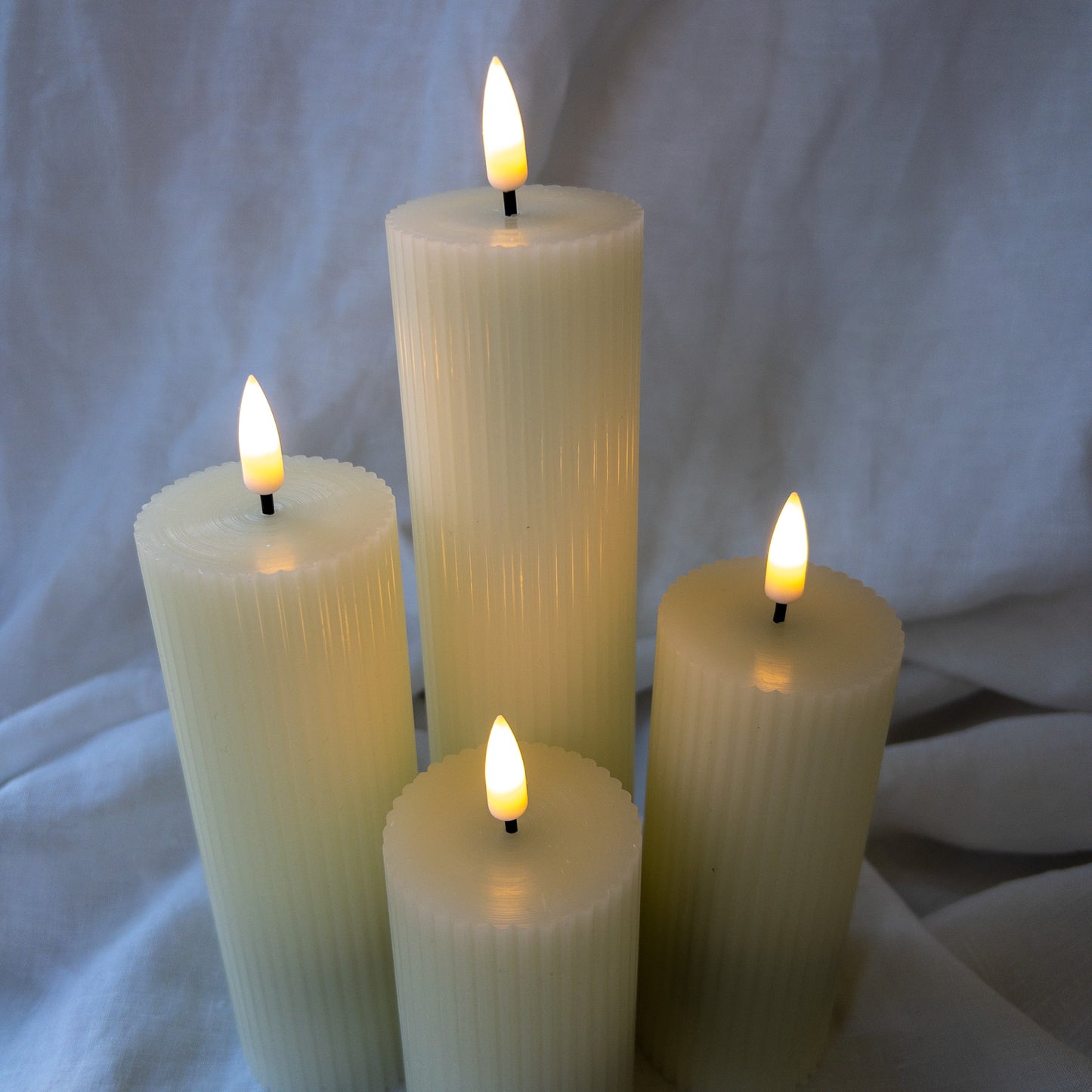 Pillars Ribbed Thin (set of 4)
