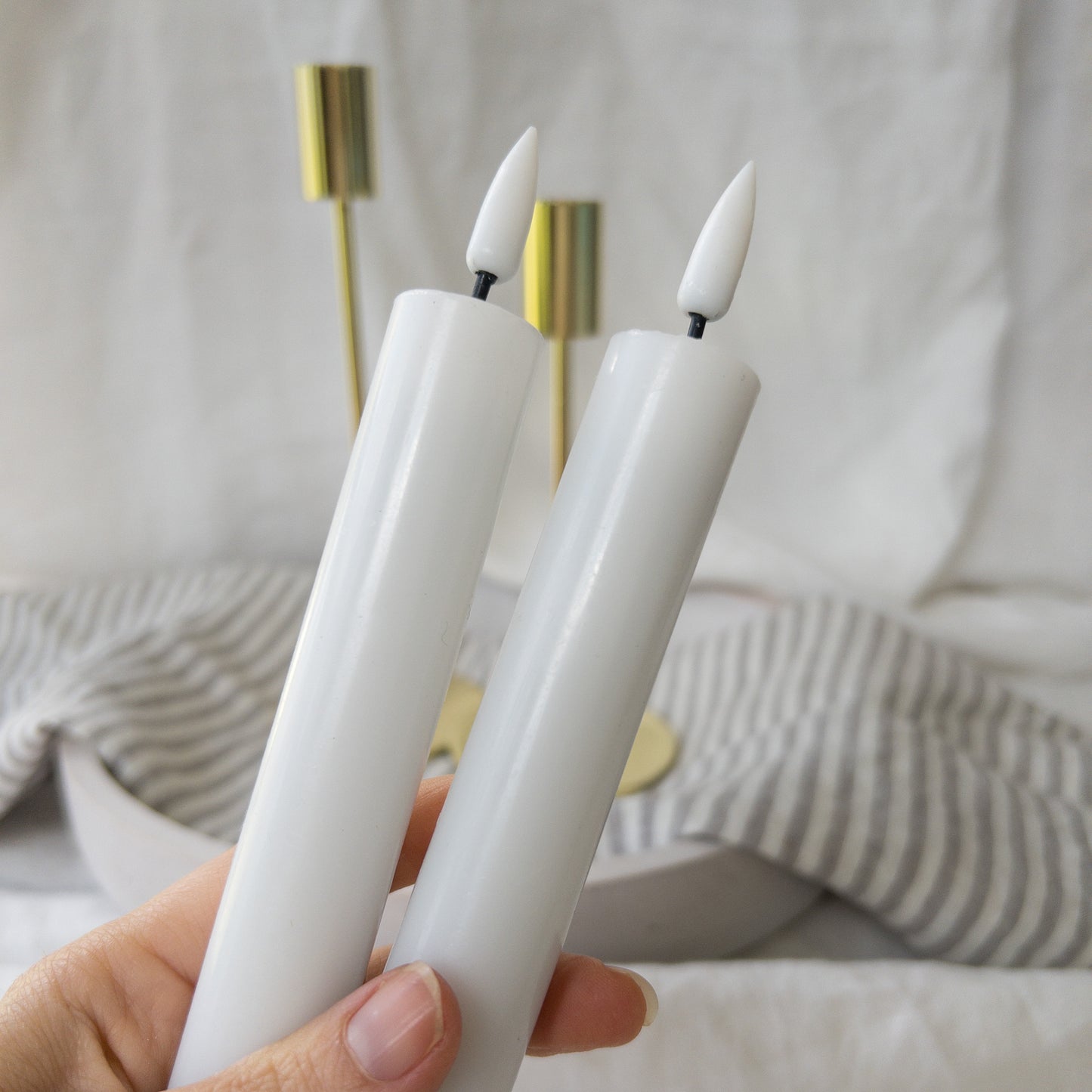 Dinner Candles Flat Top Duo SML