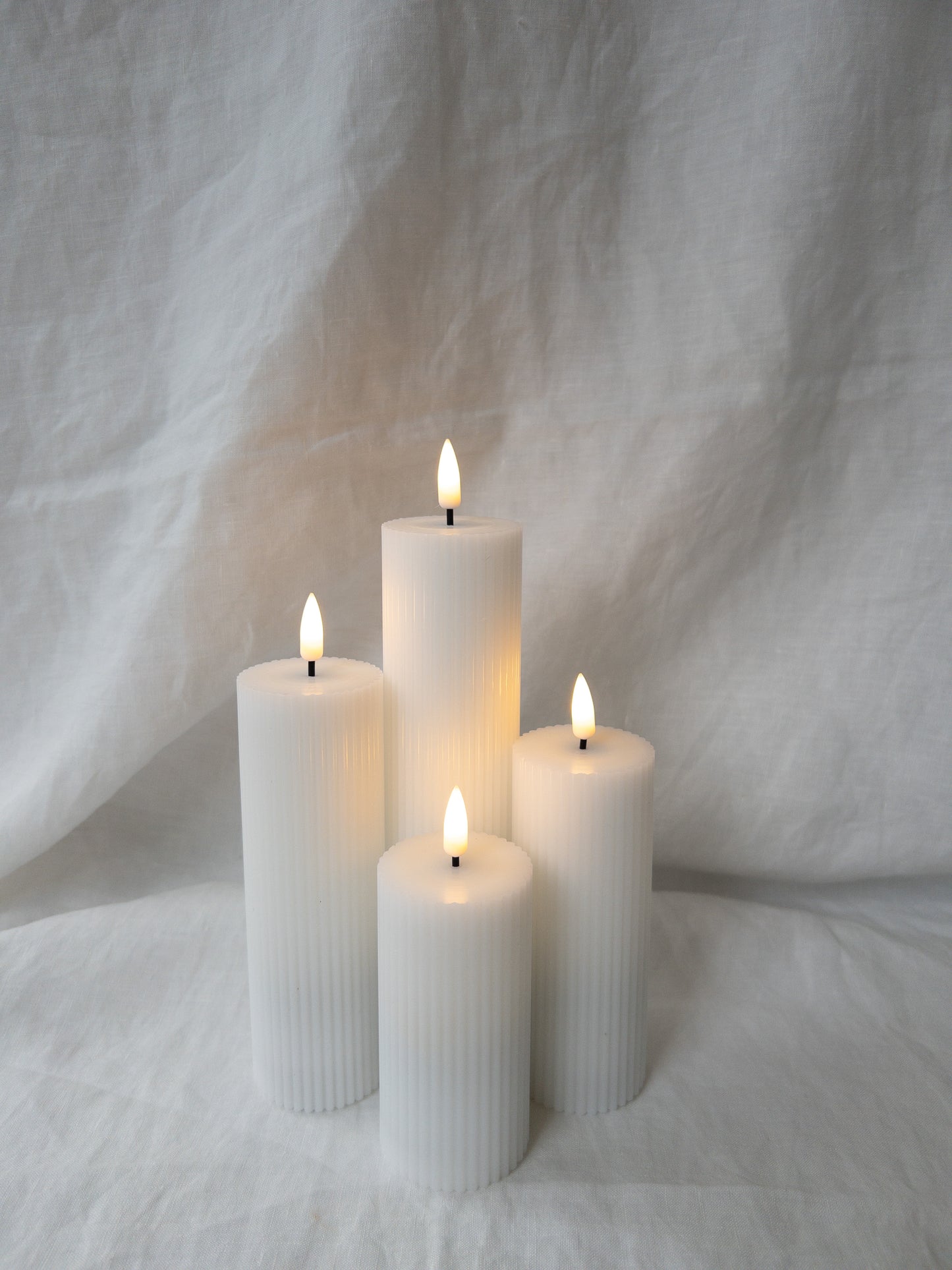 Pillars Ribbed Thin (set of 4)