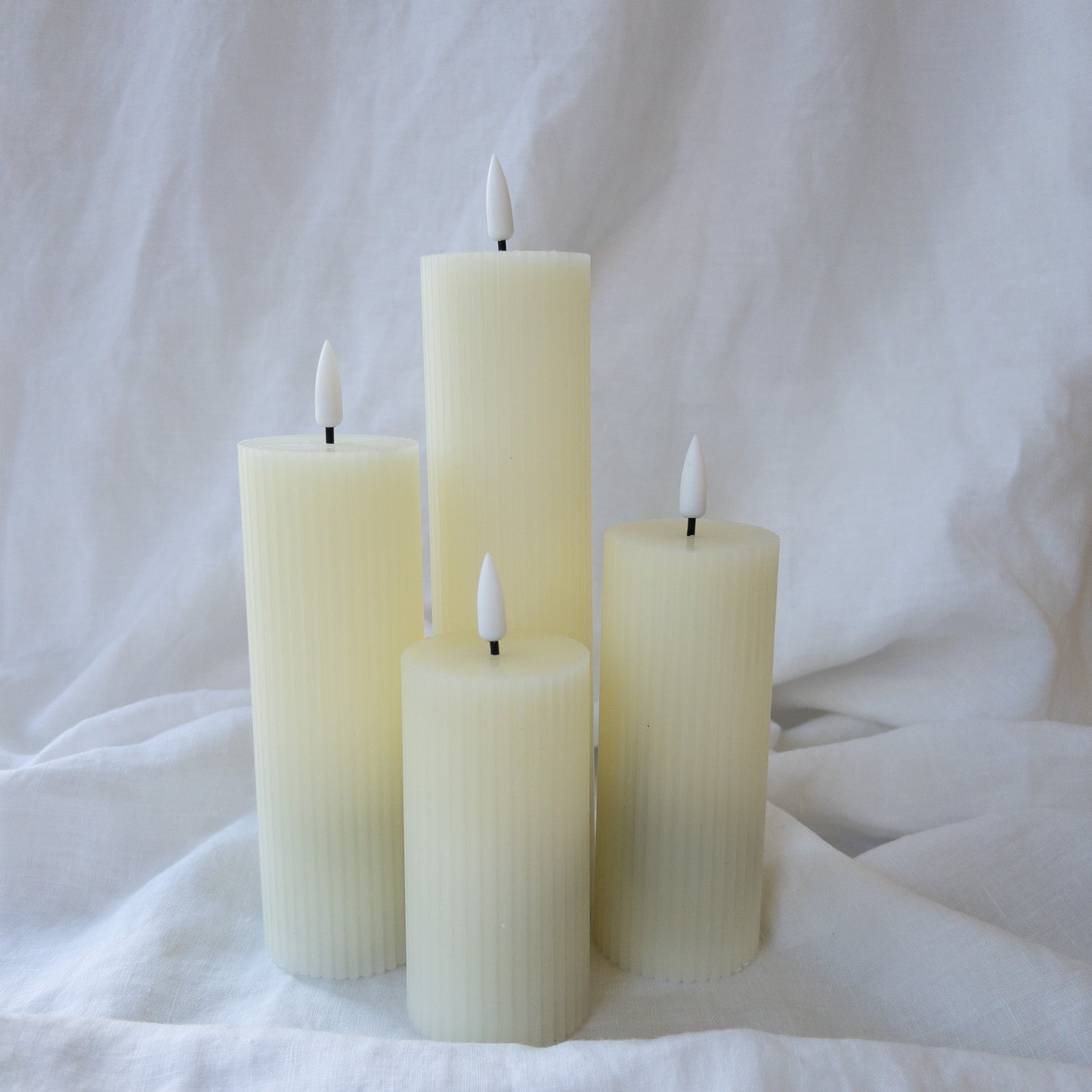 Pillars Ribbed Thin (set of 4)