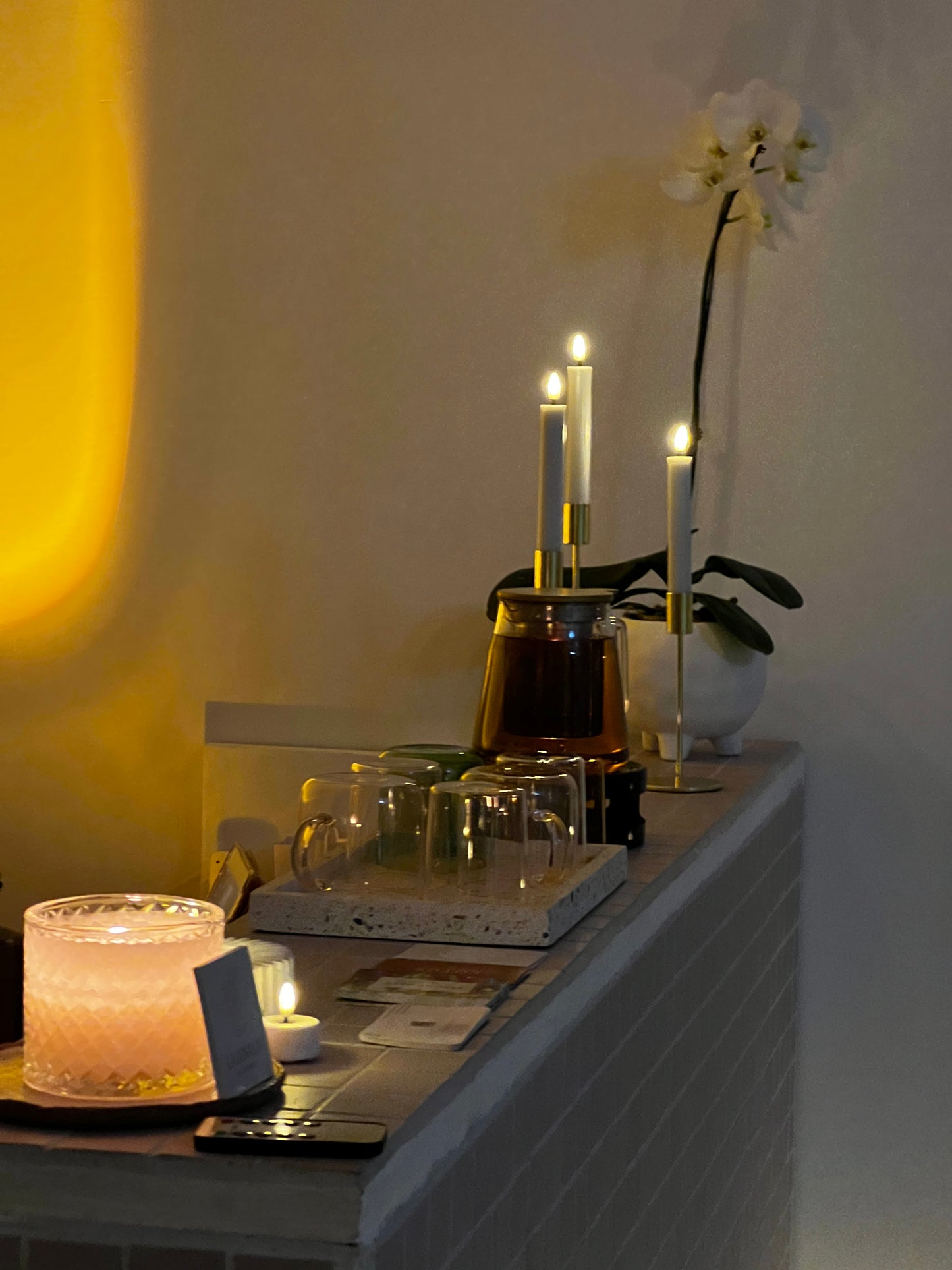 Dinner Candles Flat Top Duo LRG