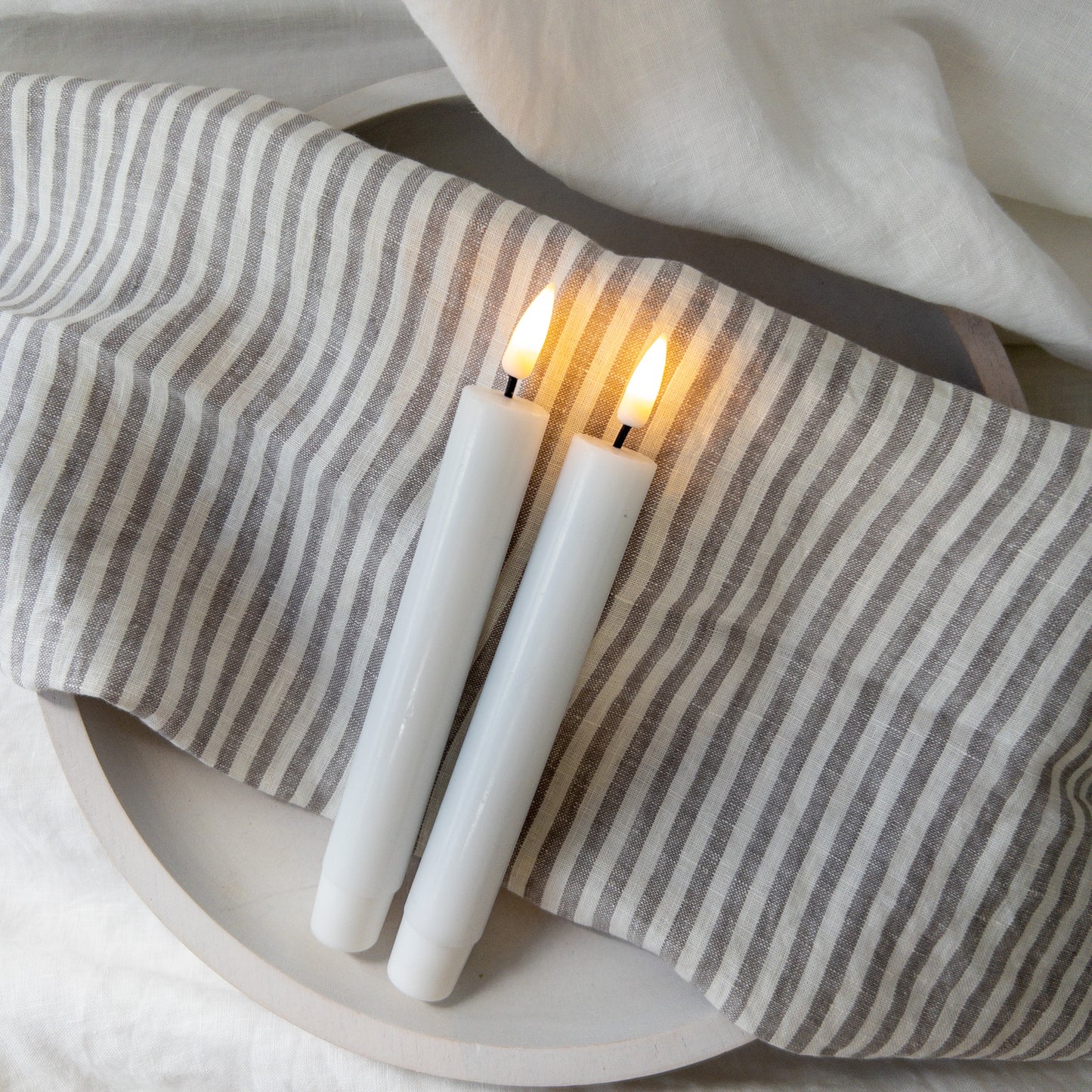 Dinner Candles Flat Top Duo SML
