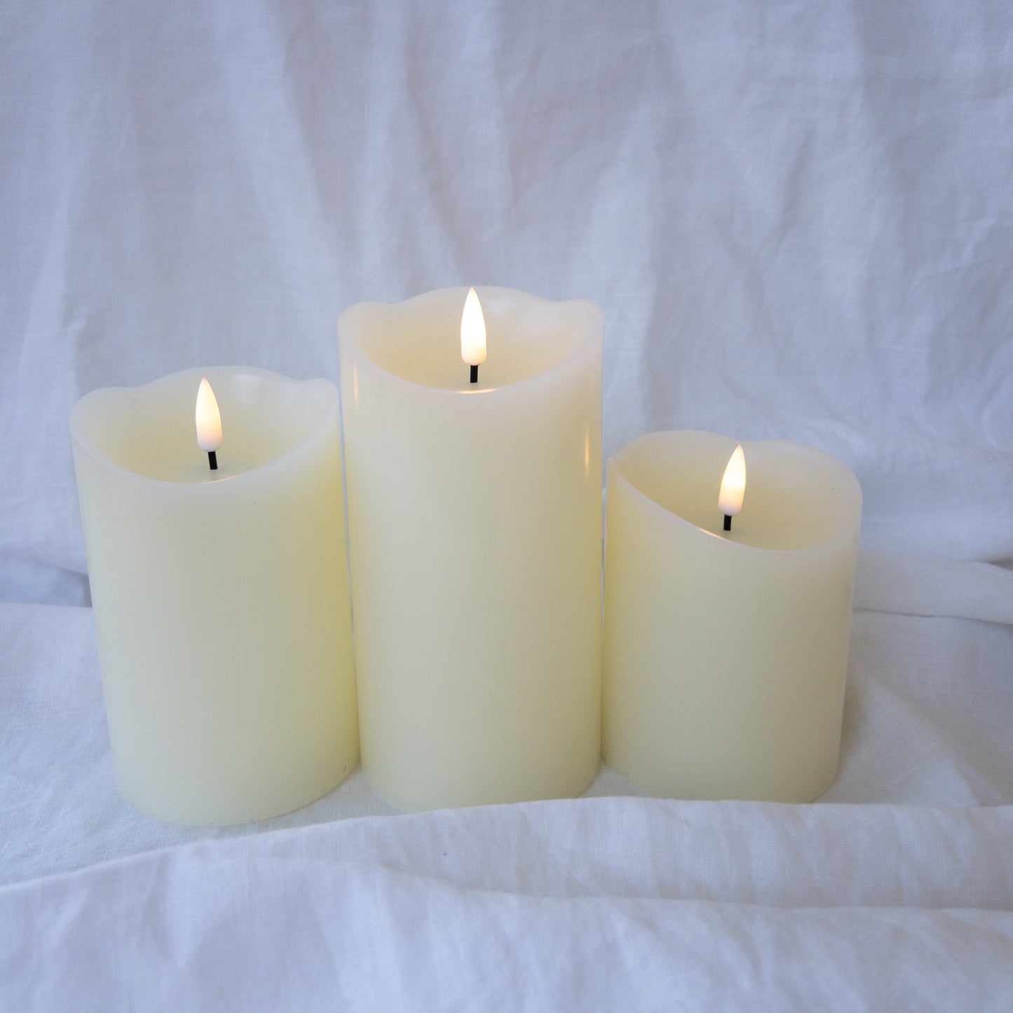 Pillars Melted Wax (set of 3)