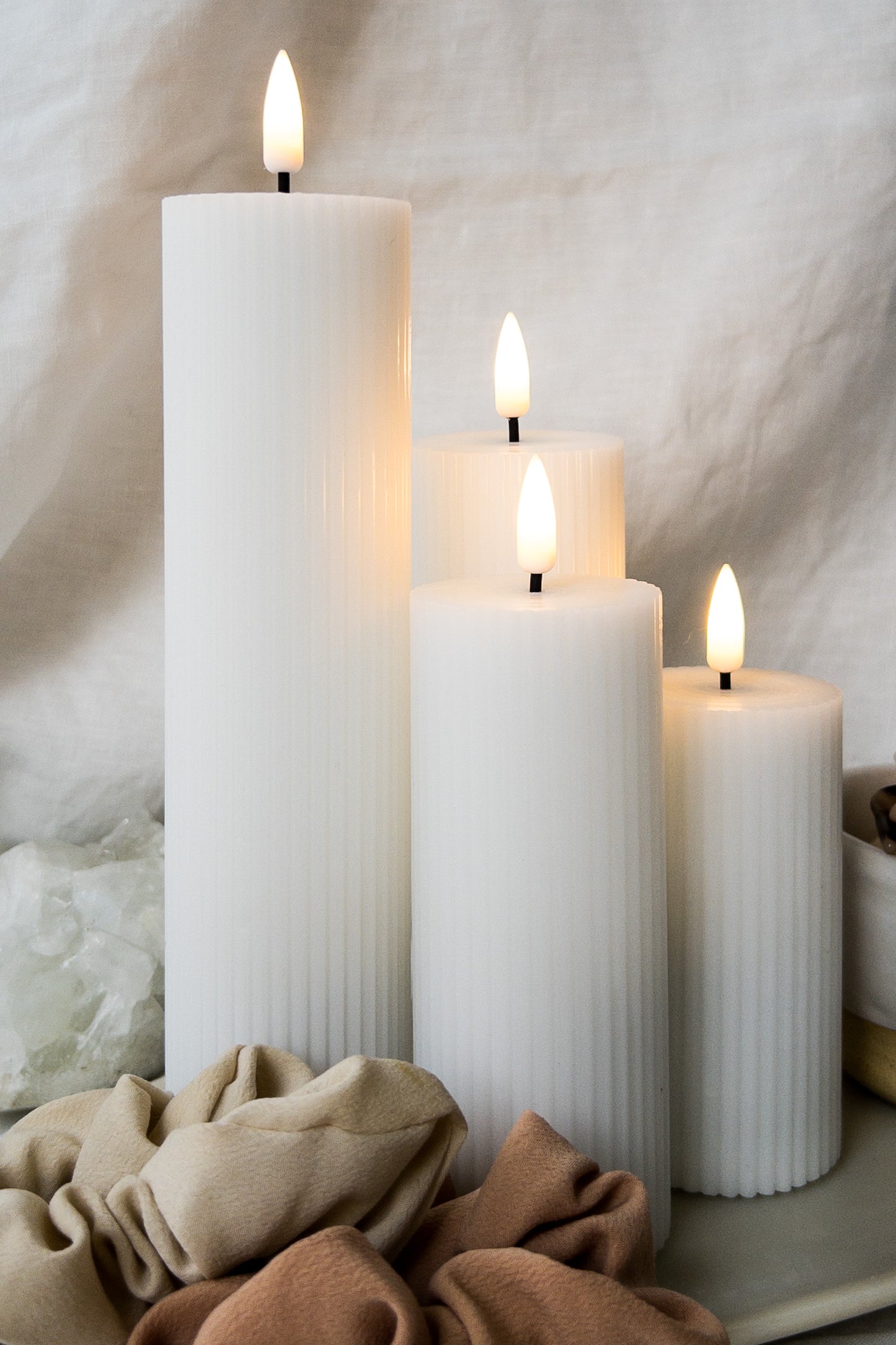 Pillars Ribbed Thin (set of 4)