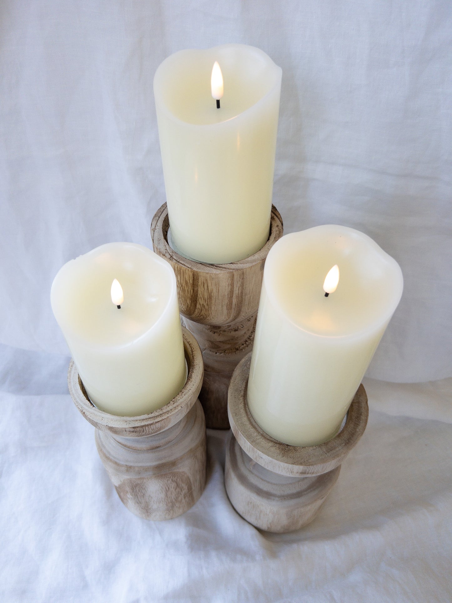 Pillars Melted Wax (set of 3)