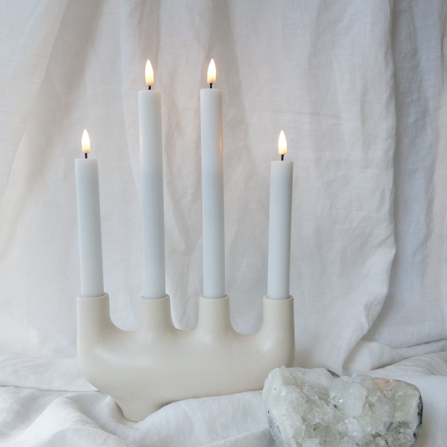 Dinner Candles Flat Top Duo LRG