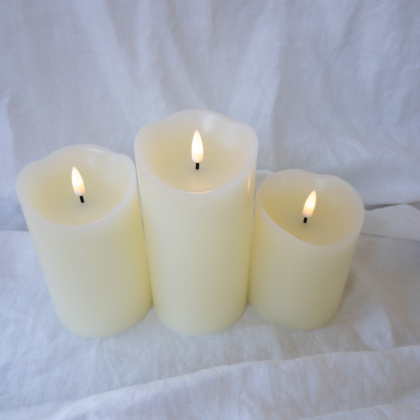 Pillars Melted Wax (set of 3)