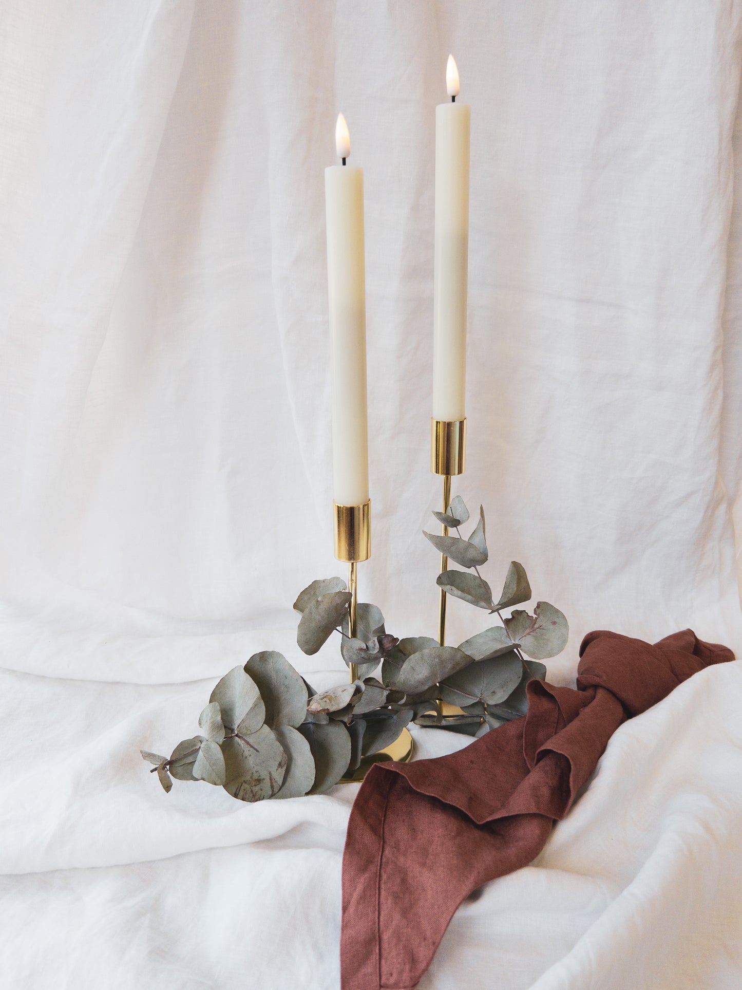 Dinner Candles Flat Top Duo LRG