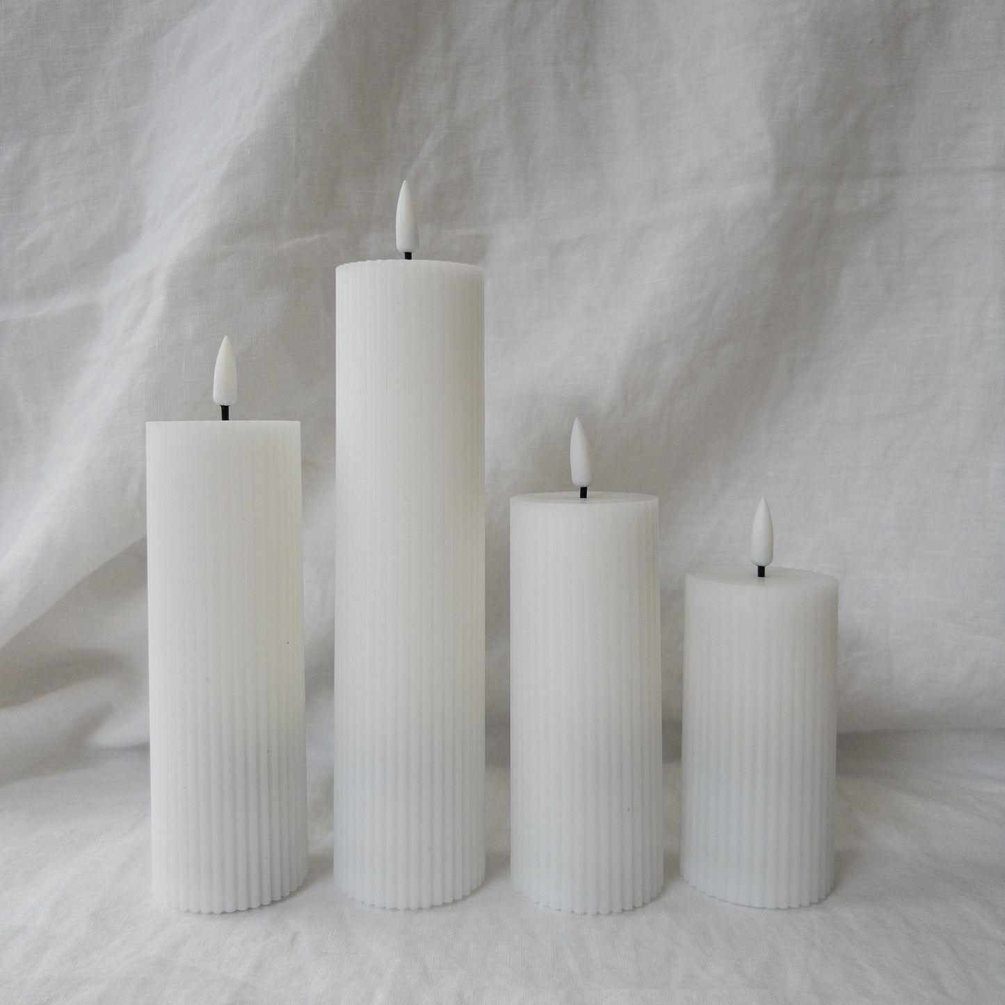 Pillars Ribbed Thin (set of 4)