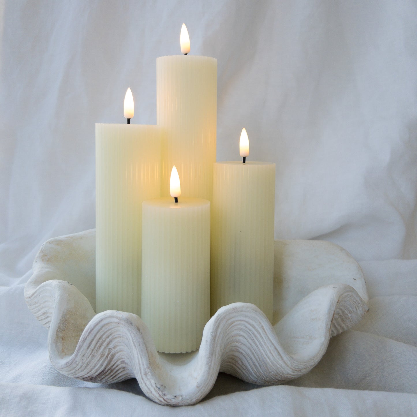 Pillars Ribbed Thin (set of 4)
