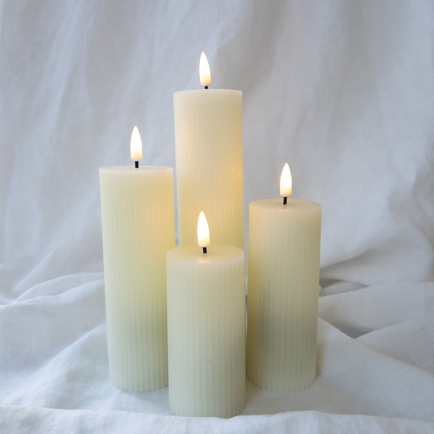 Pillars Ribbed Thin (set of 4)