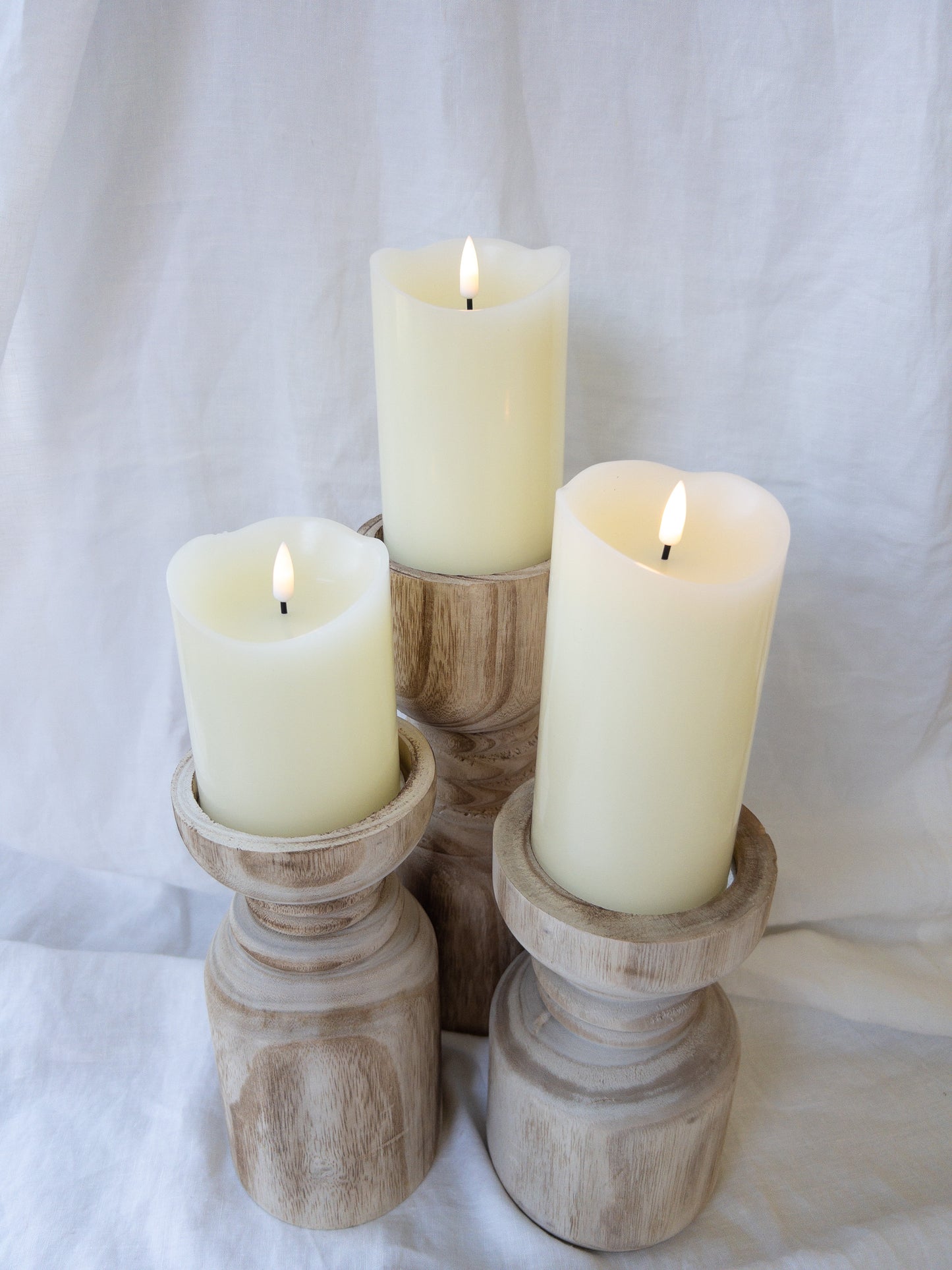 Pillars Melted Wax (set of 3)