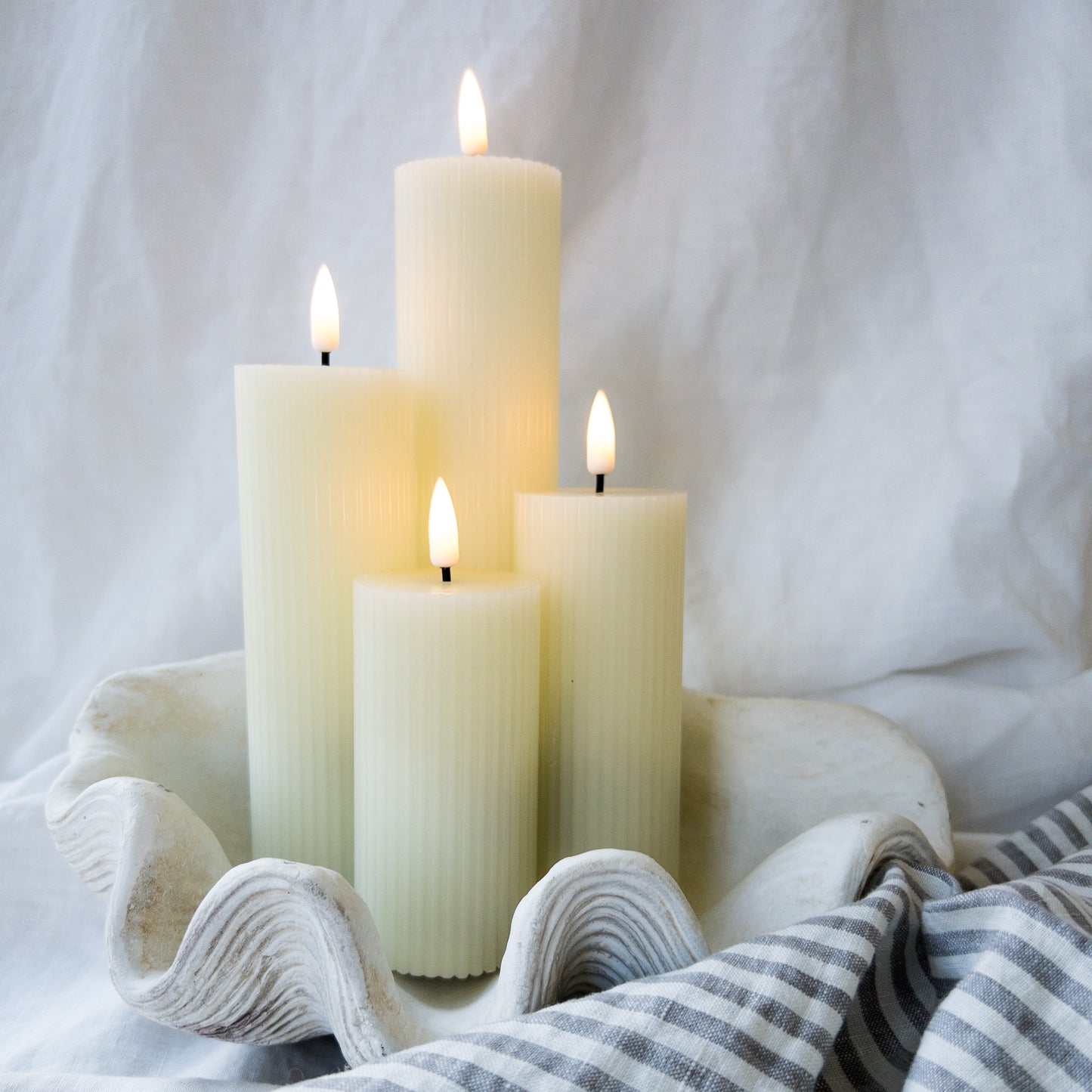 Pillars Ribbed Thin (set of 4)