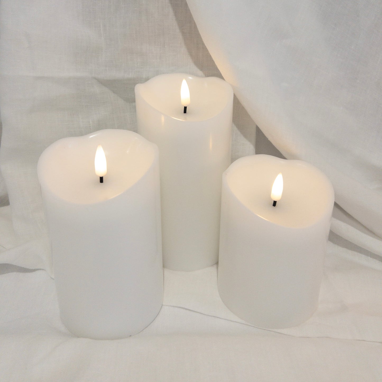 Pillars Melted Wax (set of 3)