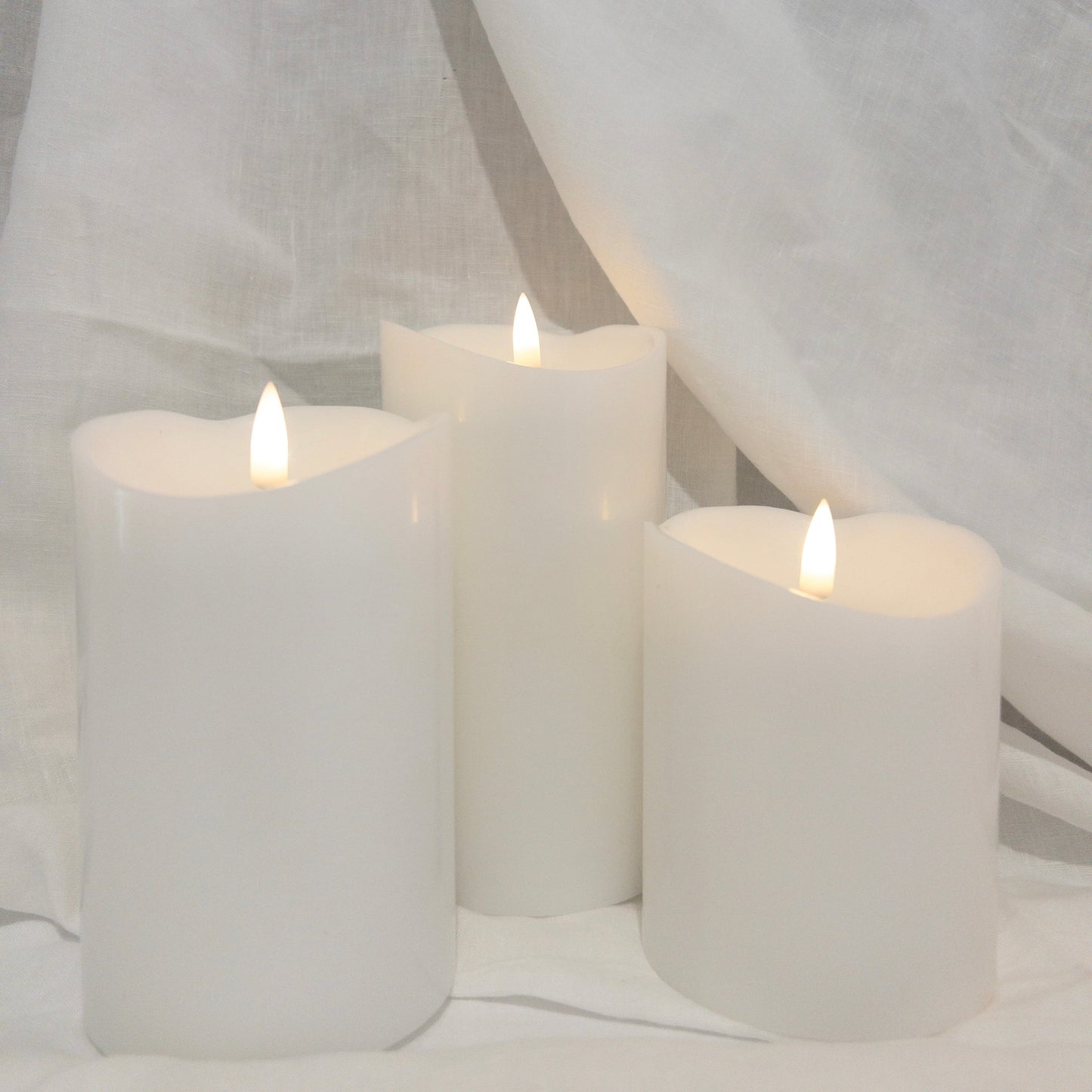 Pillars Melted Wax (set of 3)