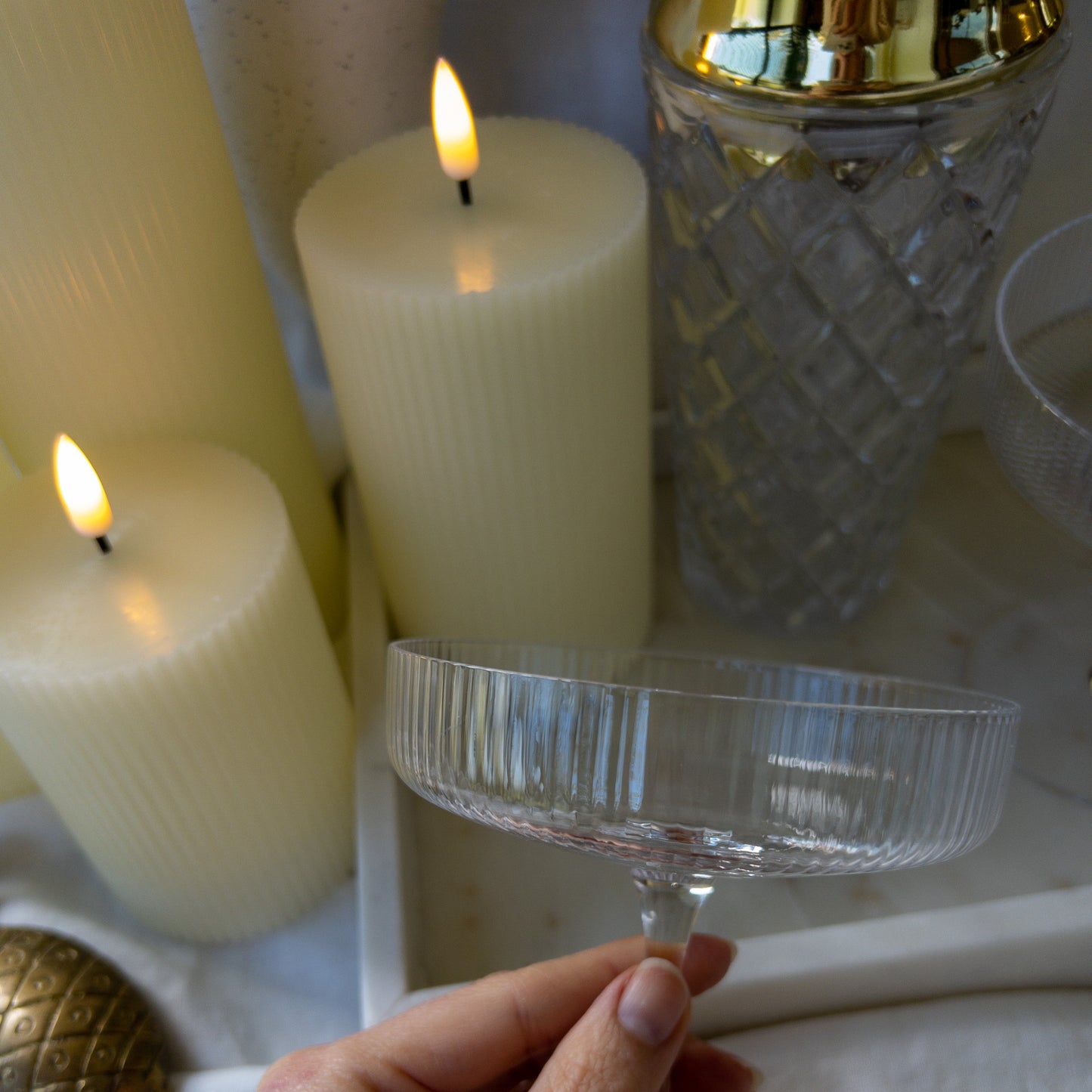 Pillars Ribbed Thick (set of 4)