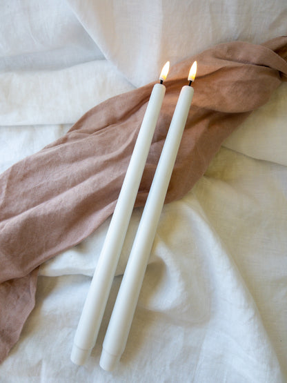 LED Taper Candles Duo - NOT Remote Enabled