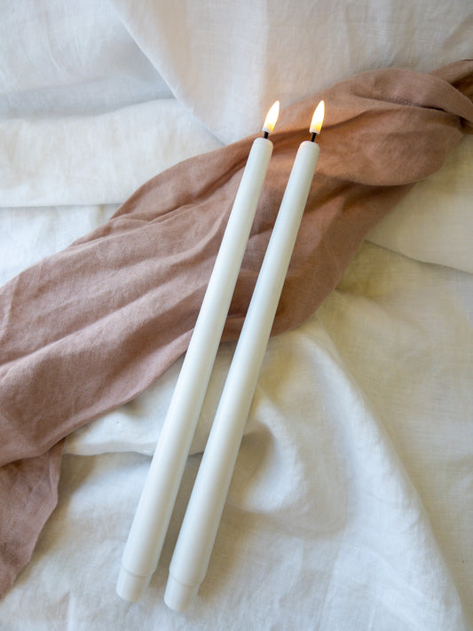 LED Taper Candles Duo - NOT Remote Enabled