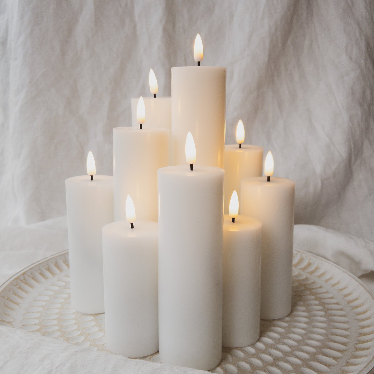 Pillars Smooth Thin (set of 9)