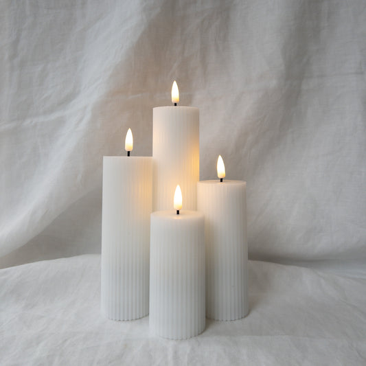 Pillars Ribbed Thin (set of 4)