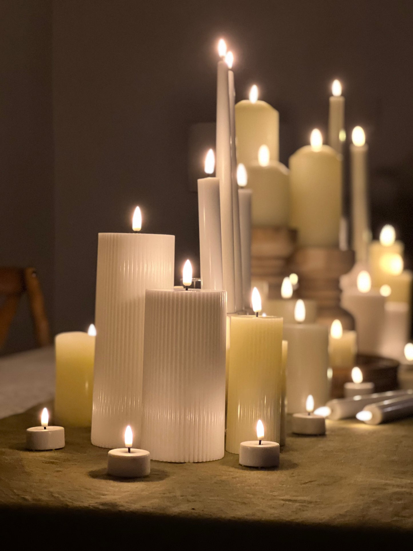 Pillars Ribbed Thick (set of 4)
