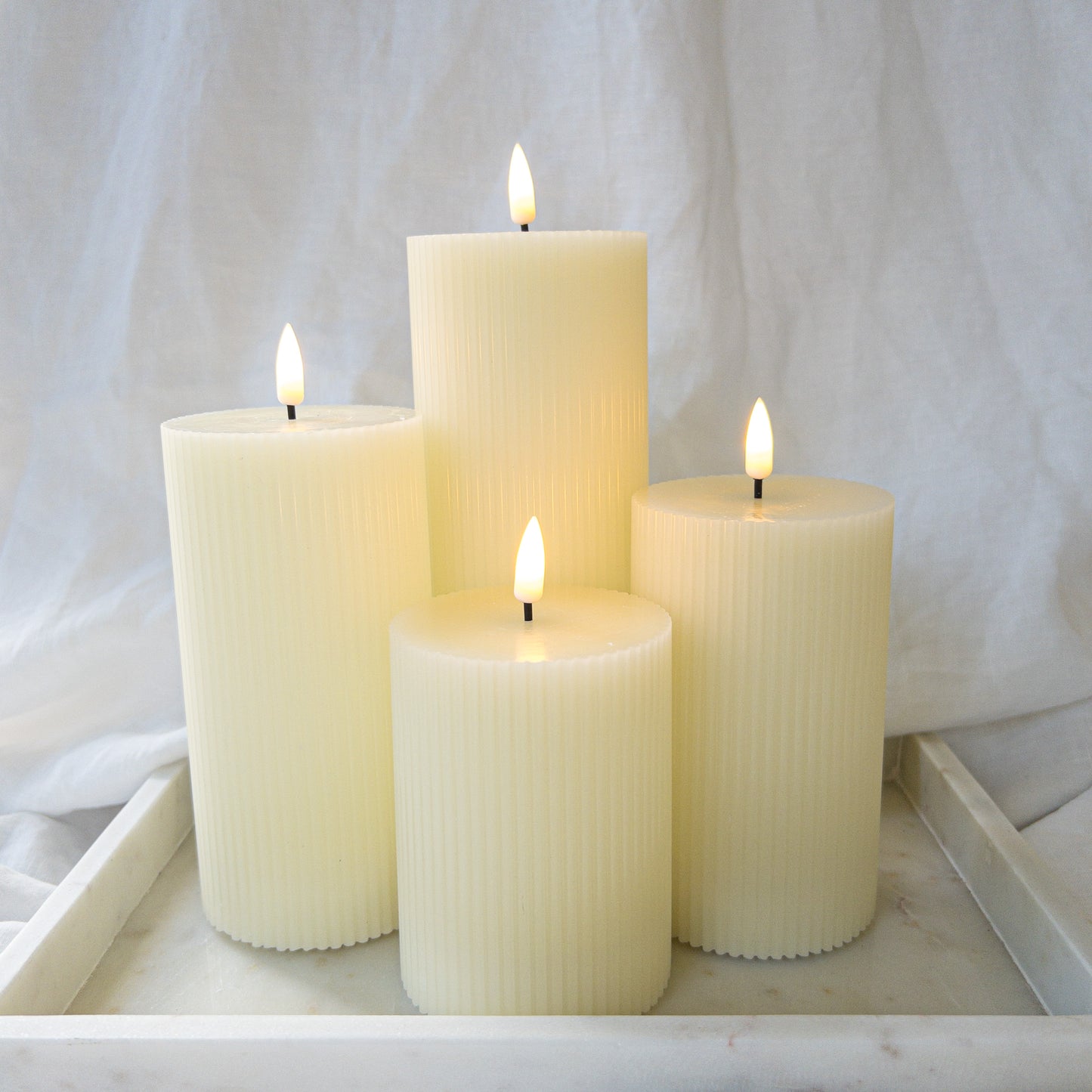 Pillars Ribbed Thick (set of 4)