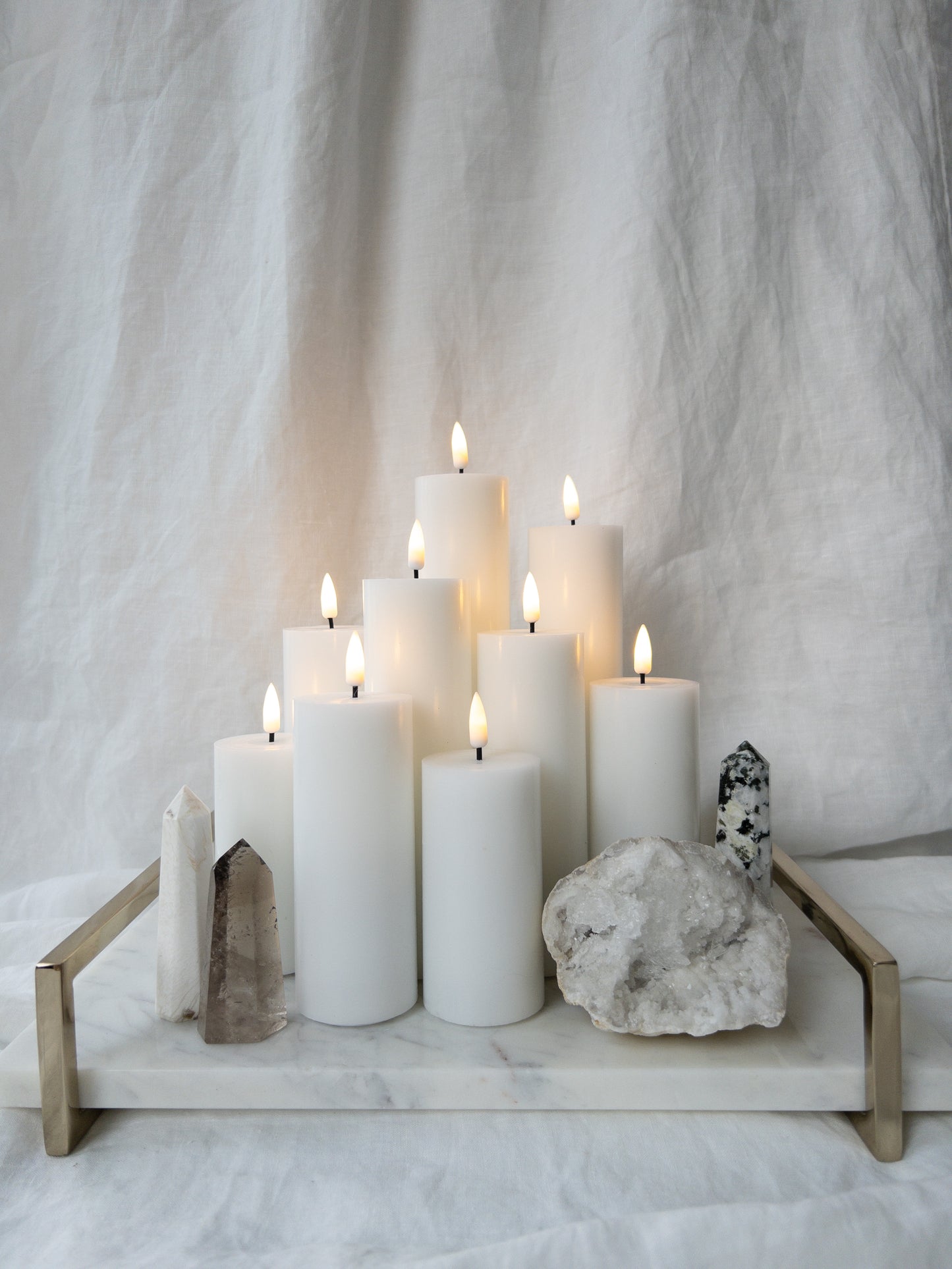 Pillars Smooth Thin (set of 9)