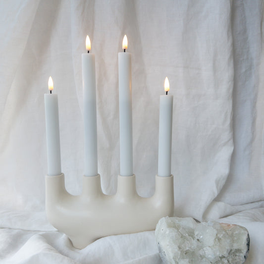 Dinner Candles Flat Top Duo LRG