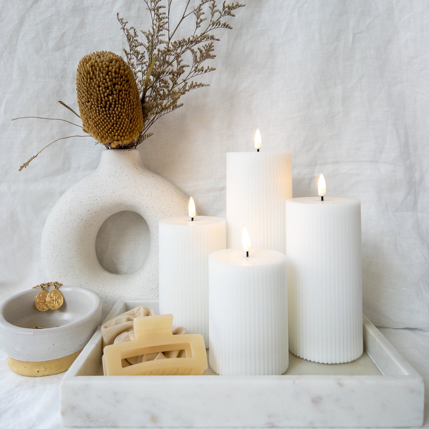 Pillars Ribbed Thick (set of 4)