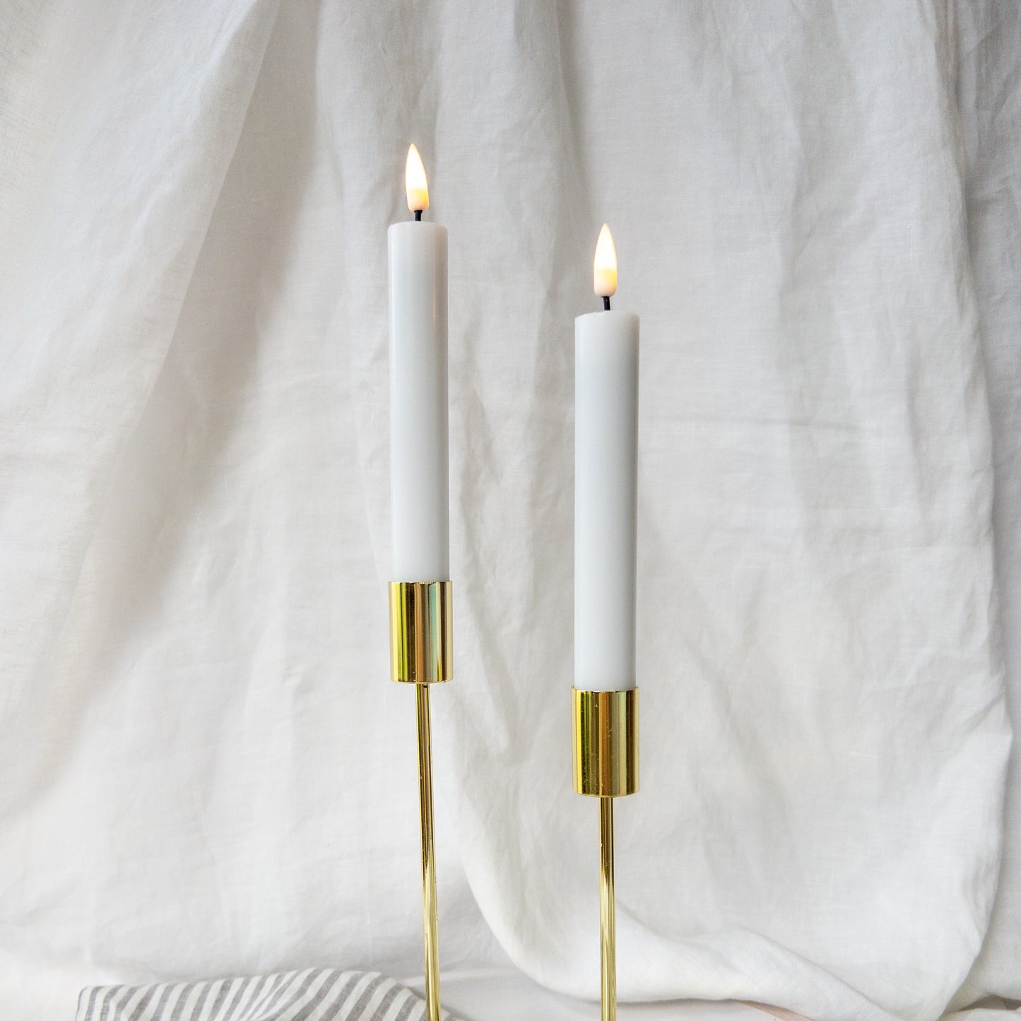 Dinner Candles Flat Top Duo SML