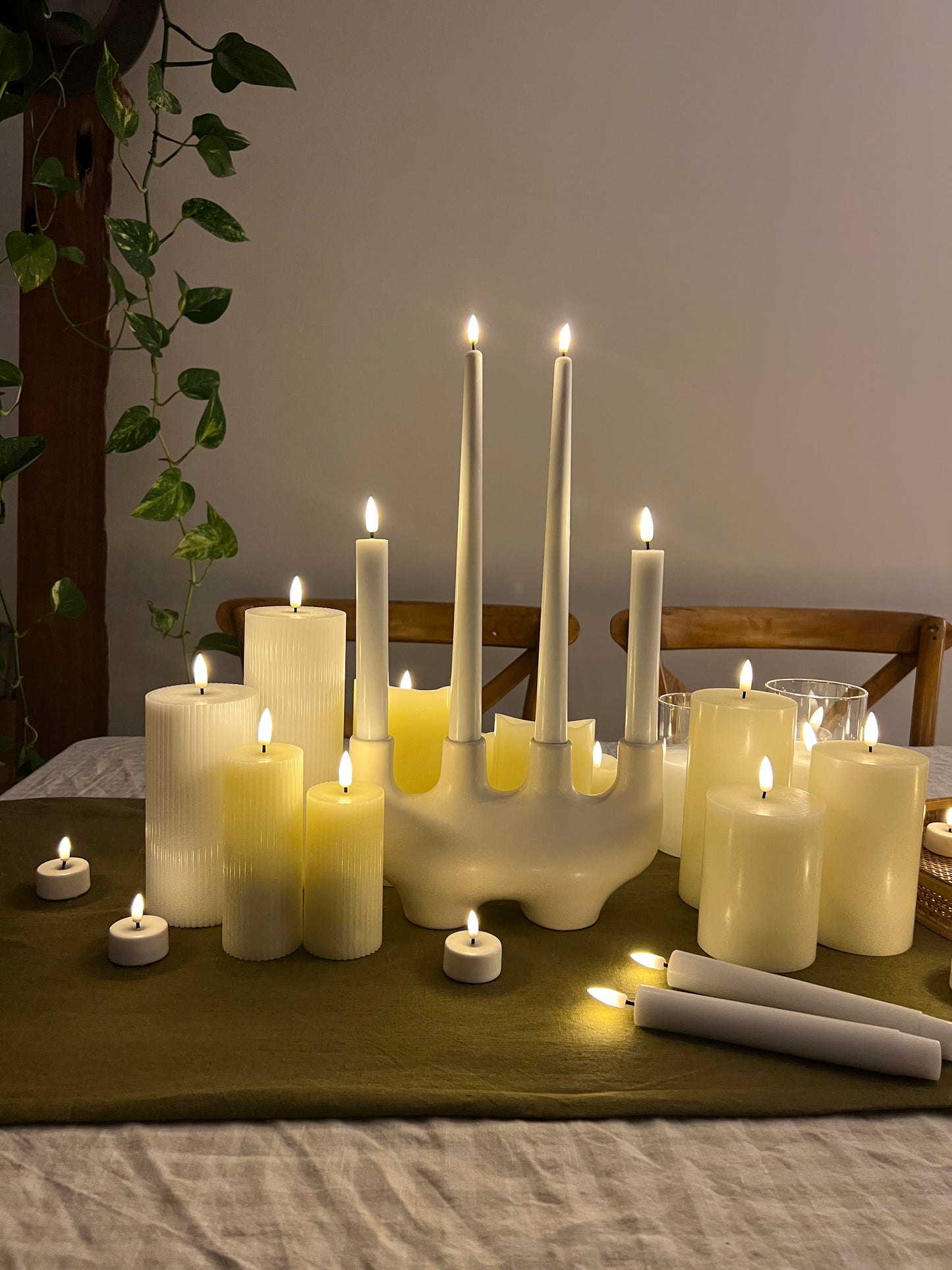 LED Taper Candles Duo - NOT Remote Enabled