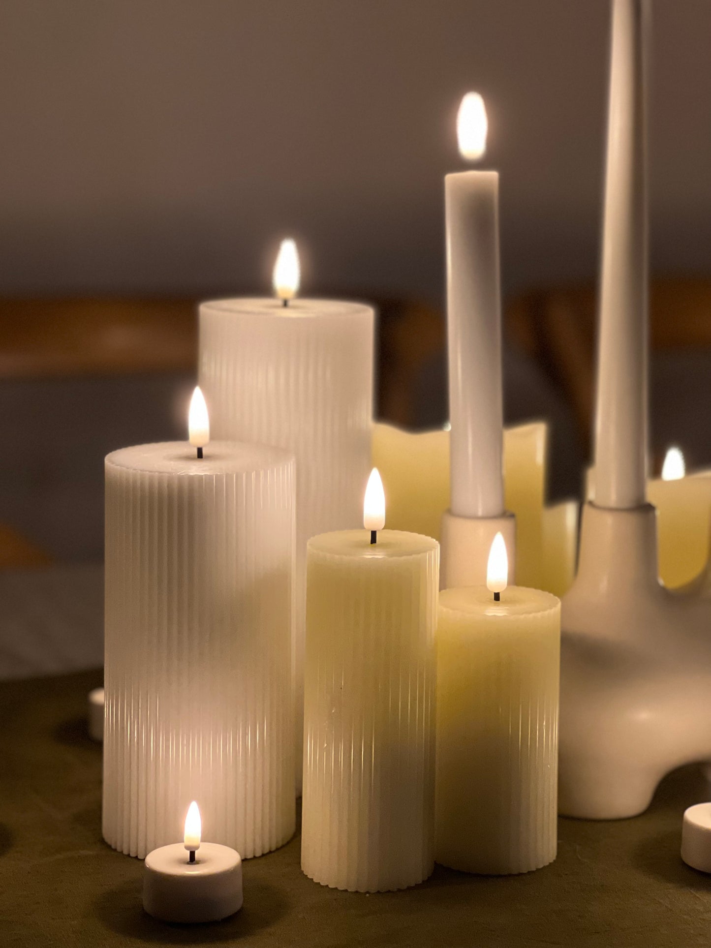 Pillars Ribbed Thick (set of 4)
