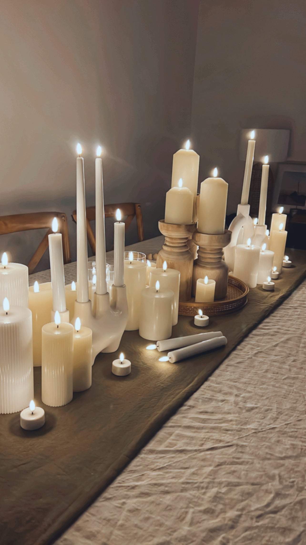 LED Taper Candles Duo - NOT Remote Enabled